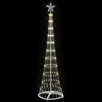 Albero di Natale LED Bianco caldo 51 x 51 x 190 cm Metallo 42018771