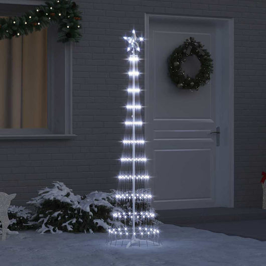 Albero di Natale LED Bianco freddo 51 x 51 x 190 cm Metallo 42018772