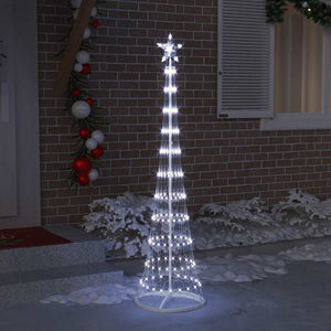 Albero di Natale LED Bianco freddo 51 x 51 x 190 cm Metallo 42018772