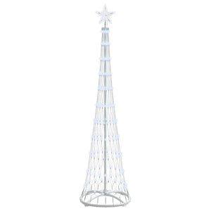 Albero di Natale LED Bianco freddo 51 x 51 x 190 cm Metallo 42018772