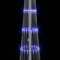 Albero di Natale LED con 230 LED Blu 51 x 51 x 190 cm Metallo 42018773