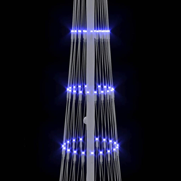 Albero di Natale LED con 230 LED Blu 51 x 51 x 190 cm Metallo 42018773