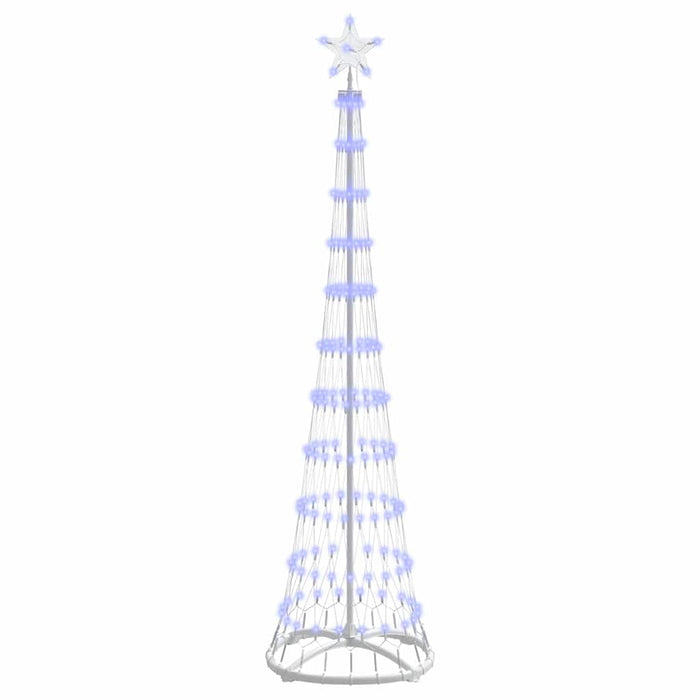 Albero di Natale LED-Luci decorative natalizie con 230 LED Blu 51 x 51 x 190 cm Metallo