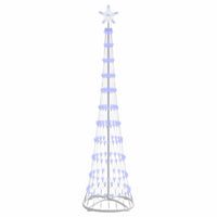 Albero di Natale LED con 230 LED Blu 51 x 51 x 190 cm Metallo 42018773