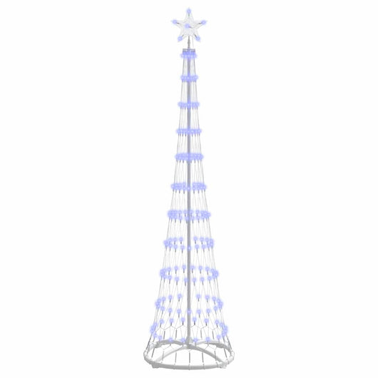 Albero di Natale LED con 230 LED Blu 51 x 51 x 190 cm Metallo 42018773