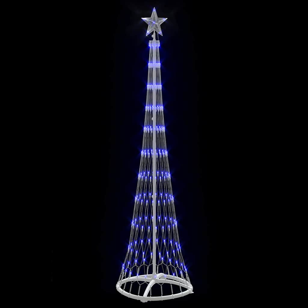 Albero di Natale LED con 230 LED Blu 51 x 51 x 190 cm Metallo 42018773