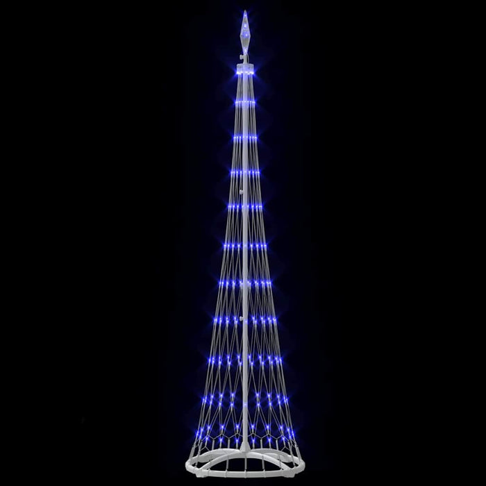 Albero di Natale LED con 230 LED Blu 51 x 51 x 190 cm Metallo 42018773