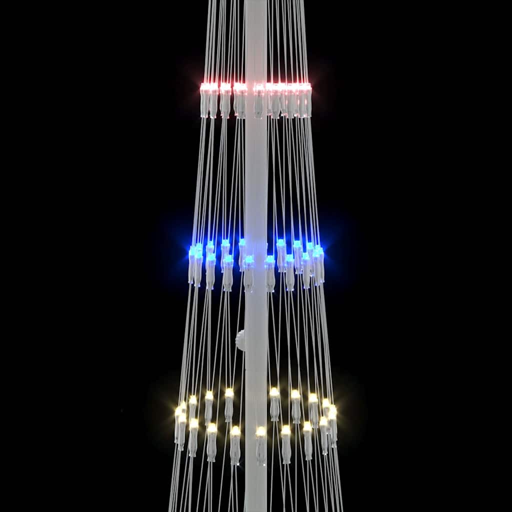 Albero di Natale LED Multicolore 51 x 51 x 190 cm Metallo 42018774