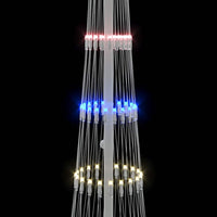 Albero di Natale LED Multicolore 51 x 51 x 190 cm Metallo 42018774