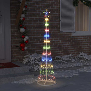 Albero di Natale LED Multicolore 51 x 51 x 190 cm Metallo 42018774