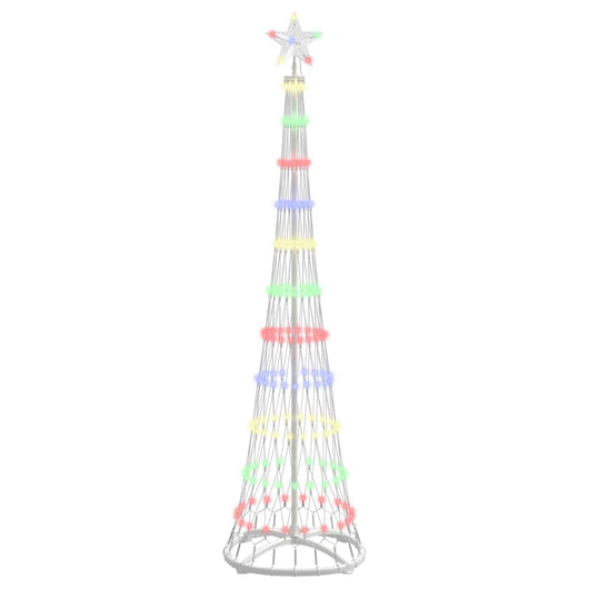 Albero di Natale LED-Luci decorative natalizie Multicolore 51 x 51 x 190 cm Metallo