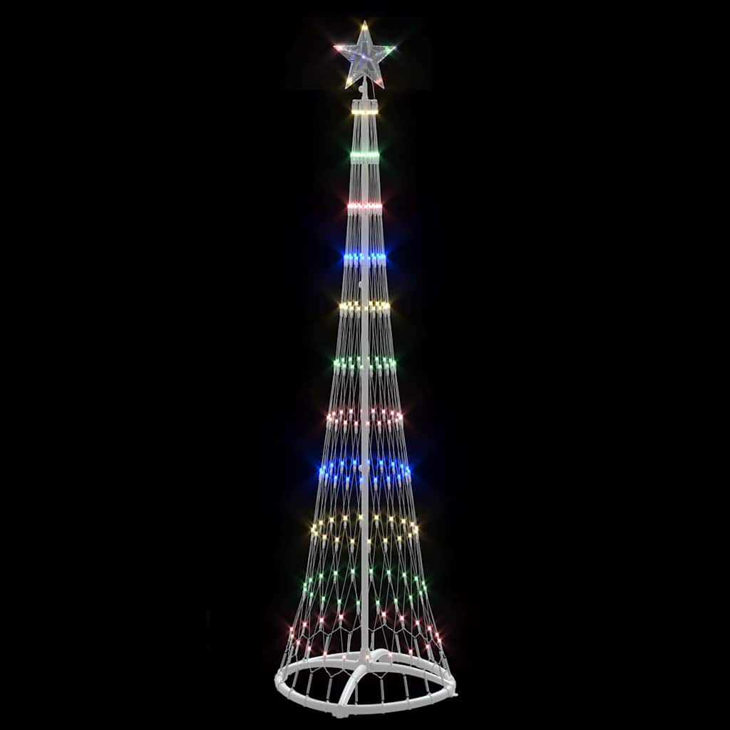 Albero di Natale LED Multicolore 51 x 51 x 190 cm Metallo 42018774