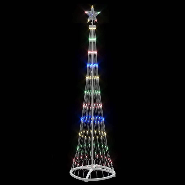 Albero di Natale LED Multicolore 51 x 51 x 190 cm Metallo 42018774