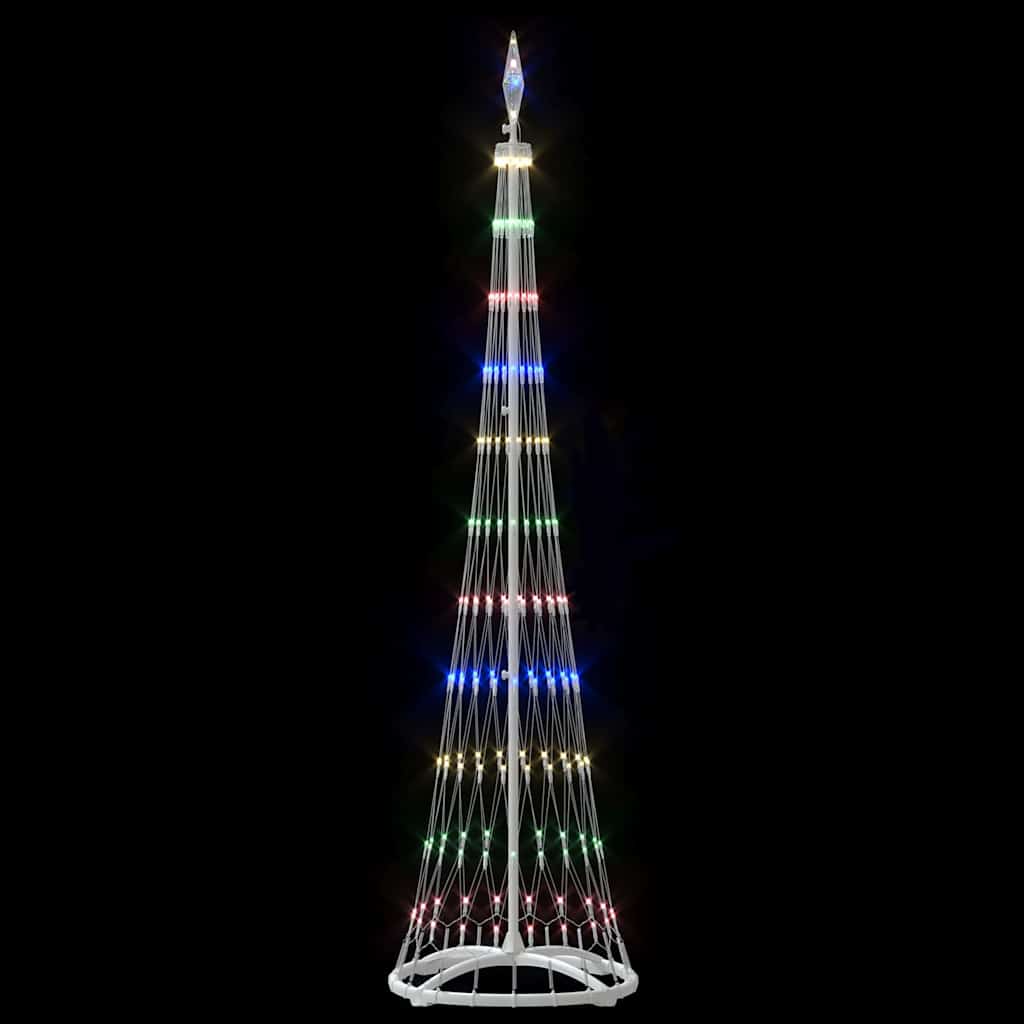 Albero di Natale LED Multicolore 51 x 51 x 190 cm Metallo 42018774