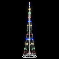 Albero di Natale LED Multicolore 51 x 51 x 190 cm Metallo 42018774