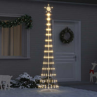 Albero di Natale LED Bianco caldo 70 x 70 x 250 cm Metallo 42018775