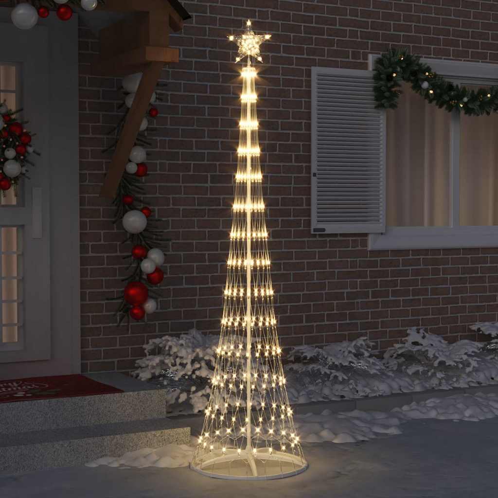 Albero di Natale LED Bianco caldo 70 x 70 x 250 cm Metallo 42018775
