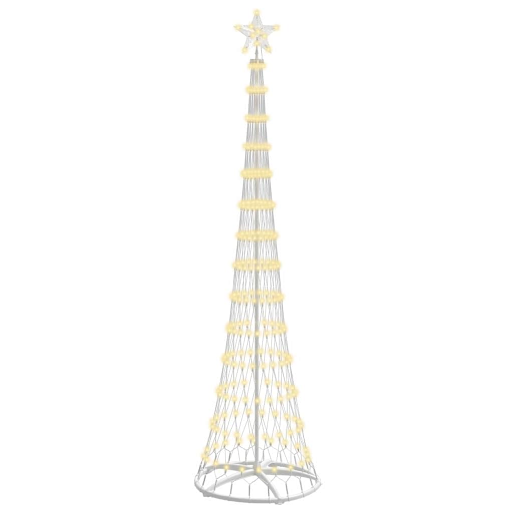 Albero di Natale LED Bianco caldo 70 x 70 x 250 cm Metallo 42018775