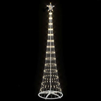 Albero di Natale LED Bianco caldo 70 x 70 x 250 cm Metallo 42018775