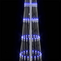 Albero di Natale LED con 290 LED Blu 70 x 70 x 250 cm Metallo 42018777