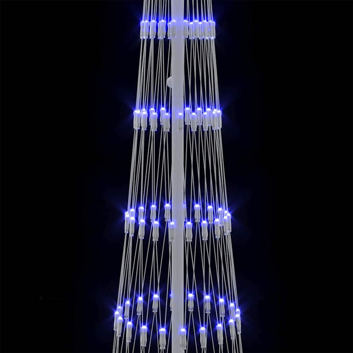 Albero di Natale LED-Luci decorative natalizie con 290 LED Blu 70 x 70 x 250 cm Metallo