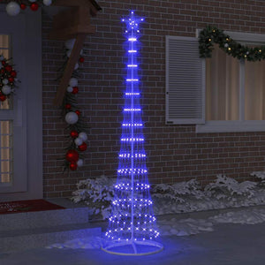 Albero di Natale LED-Luci decorative natalizie con 290 LED Blu 70 x 70 x 250 cm Metallo