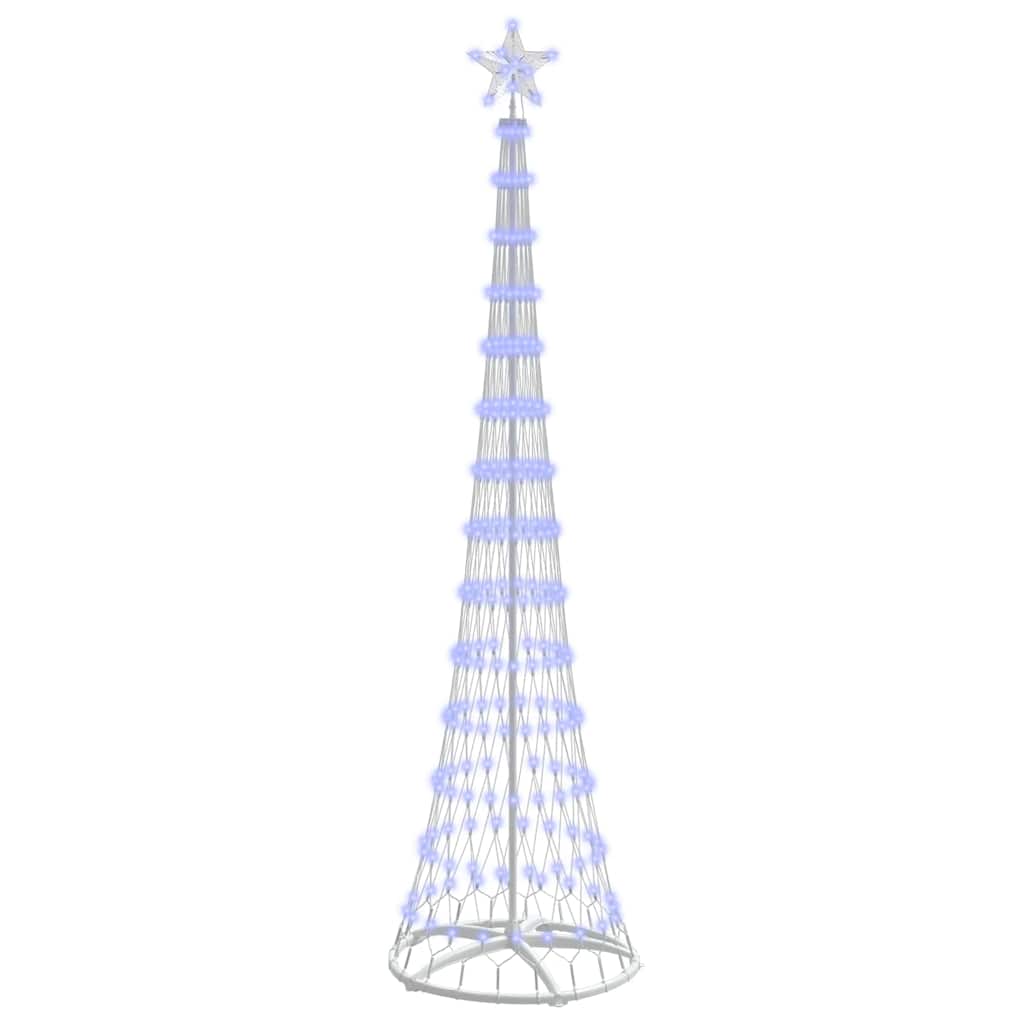 Albero di Natale LED-Luci decorative natalizie con 290 LED Blu 70 x 70 x 250 cm Metallo