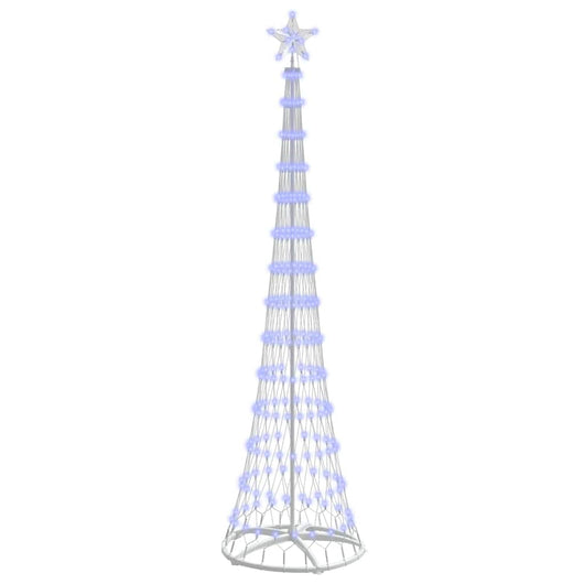 Albero di Natale LED-Luci decorative natalizie con 290 LED Blu 70 x 70 x 250 cm Metallo