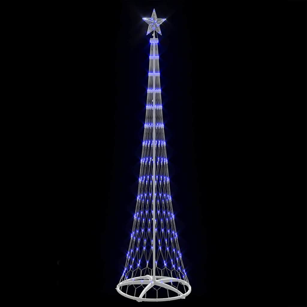 Albero di Natale LED con 290 LED Blu 70 x 70 x 250 cm Metallo 42018777
