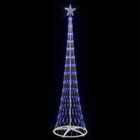 Albero di Natale LED con 290 LED Blu 70 x 70 x 250 cm Metallo 42018777