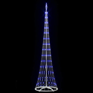 Albero di Natale LED con 290 LED Blu 70 x 70 x 250 cm Metallo 42018777