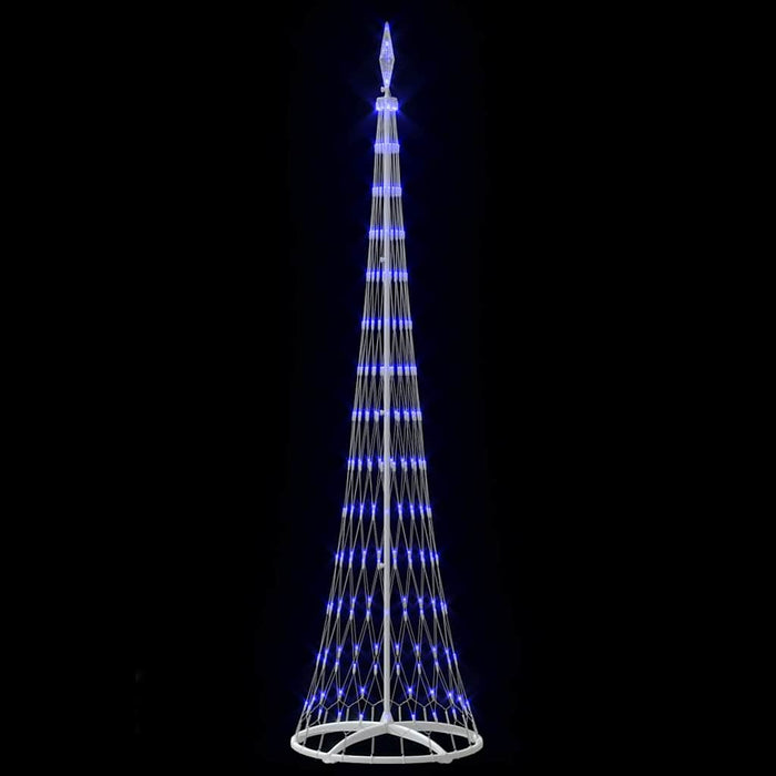 Albero di Natale LED con 290 LED Blu 70 x 70 x 250 cm Metallo 42018777