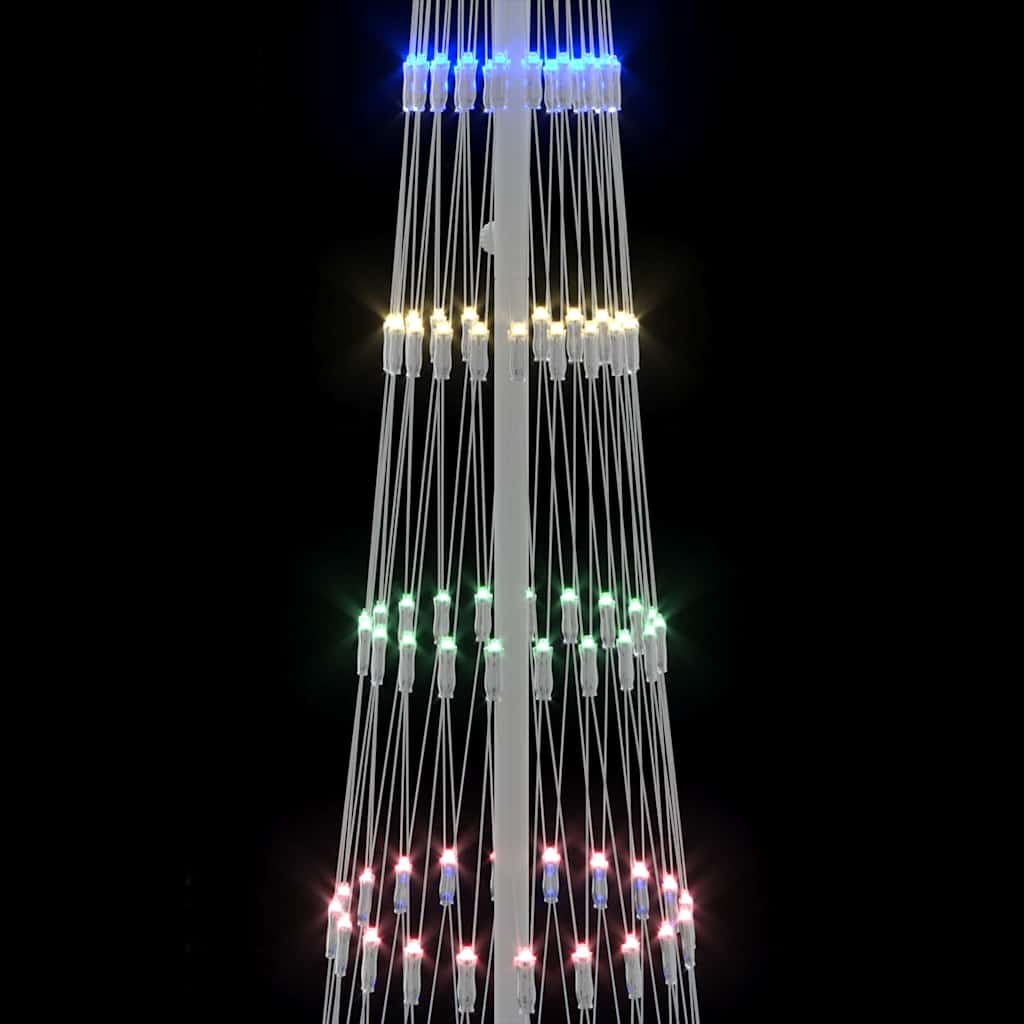 Albero di Natale LED Multicolore 70 x 70 x 250 cm Metallo 42018778