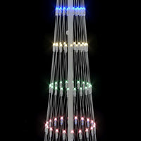 Albero di Natale LED Multicolore 70 x 70 x 250 cm Metallo 42018778