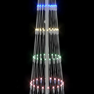 Albero di Natale LED Multicolore 70 x 70 x 250 cm Metallo 42018778