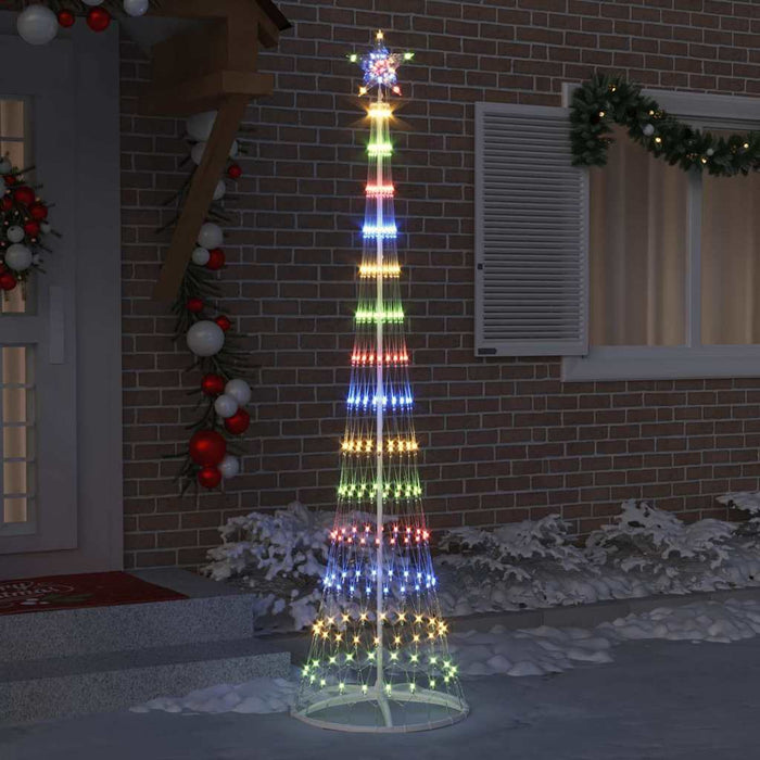 Albero di Natale LED Multicolore 70 x 70 x 250 cm Metallo 42018778