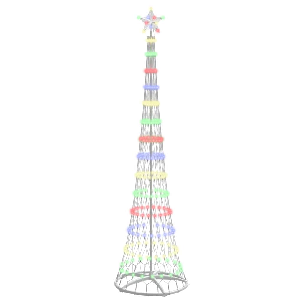 Albero di Natale LED Multicolore 70 x 70 x 250 cm Metallo 42018778