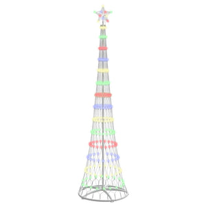 Albero di Natale LED Multicolore 70 x 70 x 250 cm Metallo 42018778