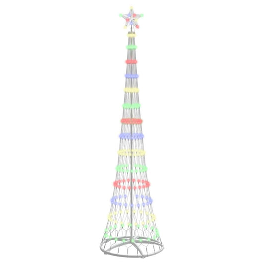 Albero di Natale LED Multicolore 70 x 70 x 250 cm Metallo 42018778