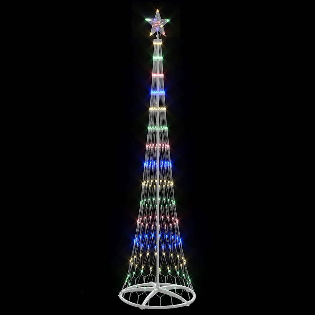 Albero di Natale LED Multicolore 70 x 70 x 250 cm Metallo 42018778