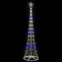 Albero di Natale LED Multicolore 70 x 70 x 250 cm Metallo 42018778