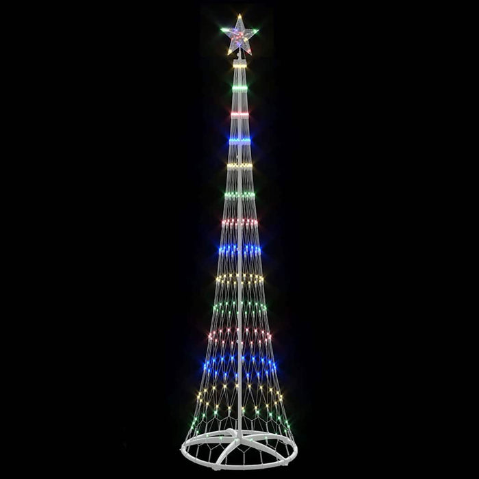 Albero di Natale LED Multicolore 70 x 70 x 250 cm Metallo 42018778