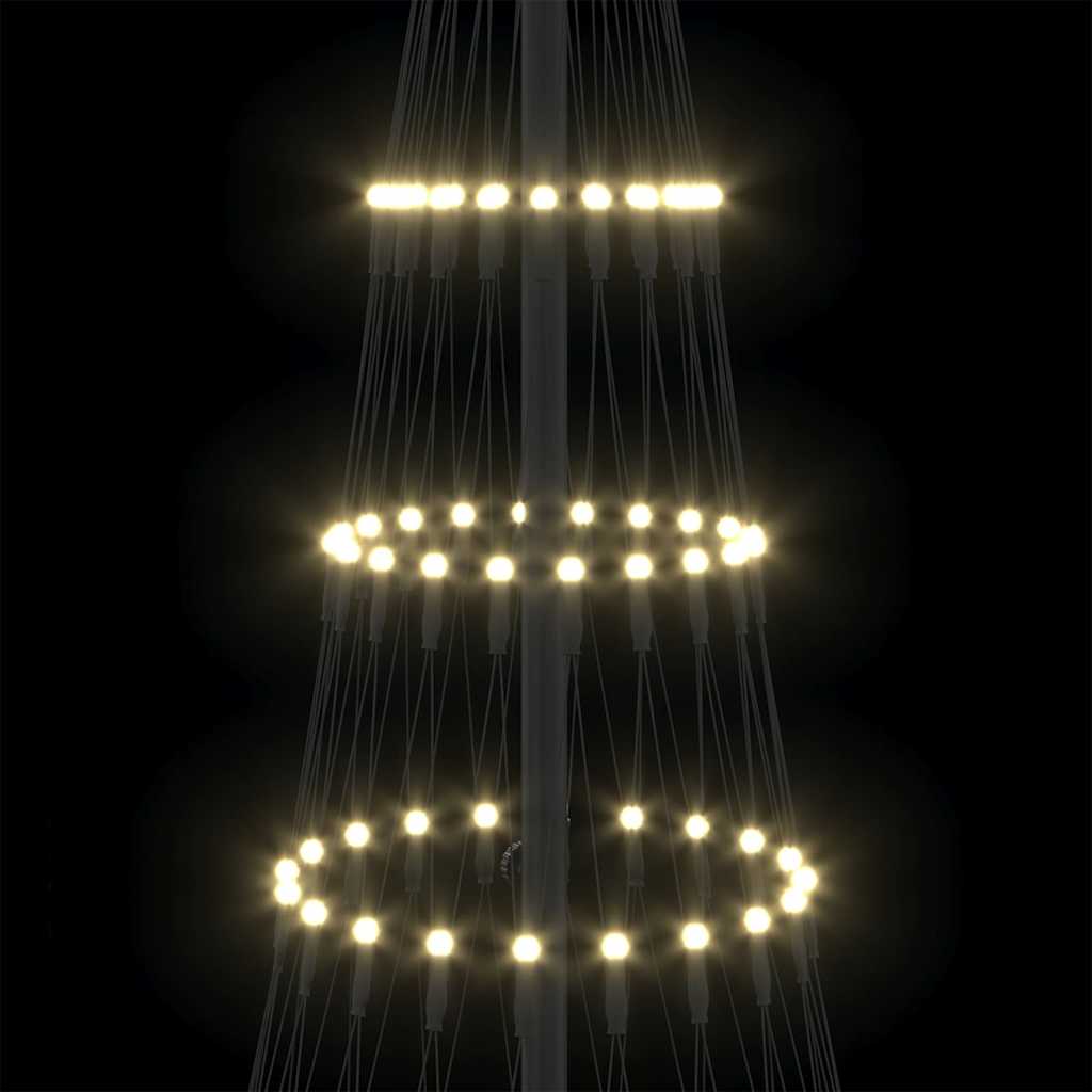 Albero di Natale LED Bianco caldo 71 x 71 x 184.5 cm Metallo 42018779