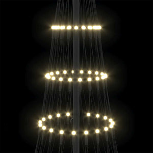 Albero di Natale LED Bianco caldo 71 x 71 x 184.5 cm Metallo 42018779