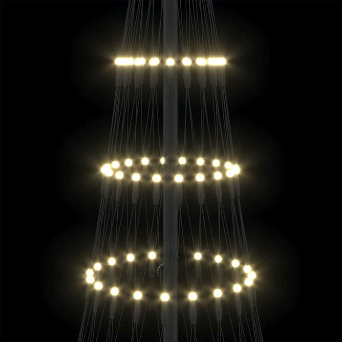 Albero di Natale LED Bianco caldo 71 x 71 x 184.5 cm Metallo 42018779