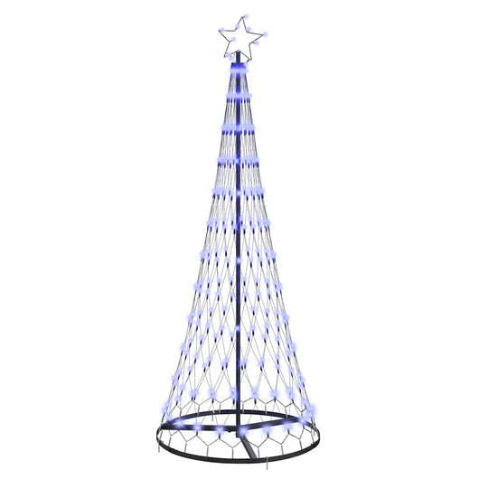 Albero di Natale LED con 230 LED Blu 71 x 71 x 184.5 cm Metallo 42018781