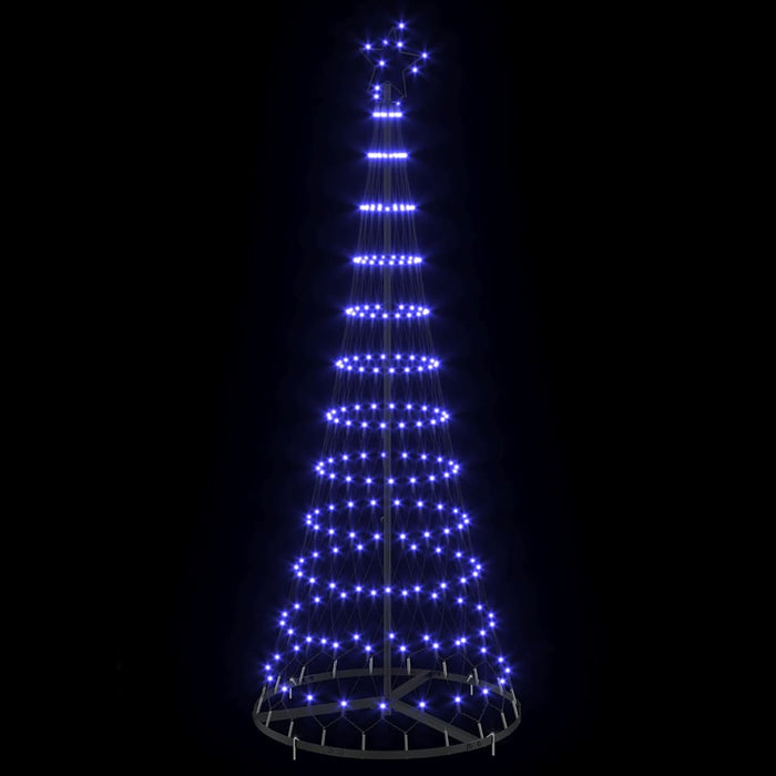 Albero di Natale LED con 230 LED Blu 71 x 71 x 184.5 cm Metallo 42018781