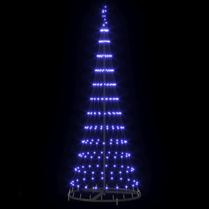 Albero di Natale LED con 230 LED Blu 71 x 71 x 184.5 cm Metallo 42018781