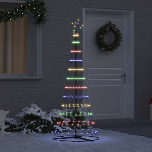 Albero di Natale LED Multicolore 71 x 71 x 184.5 cm Metallo 42018782