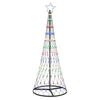 Albero di Natale LED Multicolore 71 x 71 x 184.5 cm Metallo 42018782